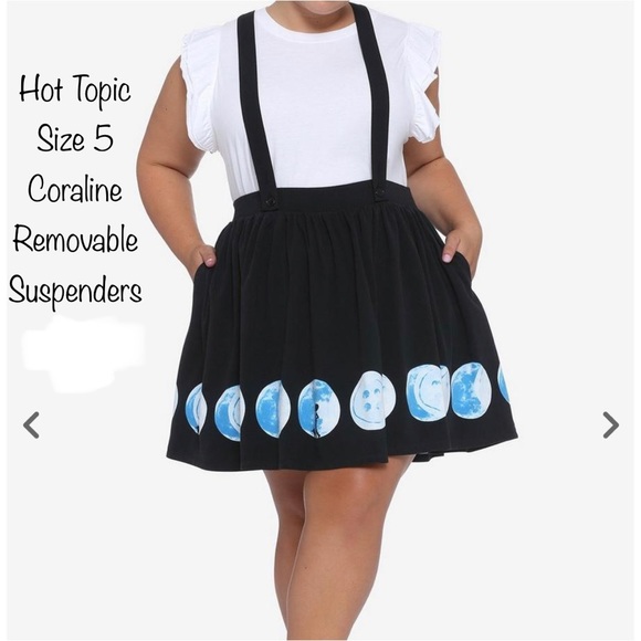 Hot Topic Skirts Coraline Skirt With Suspenders Poshmark